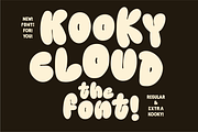 Kooky Cloud! Unique Bold Bubble Font, a Handwritten Font by Studio Funshop by Kelli (Thumbnail 1 of 10)