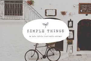 Simple Things - Cute Little Font