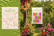 Peach summer wedding templates set, a Stationery Template by Garden in frame (Thumbnail 9 of 10)