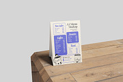Standing Menu Mockup, an Advertising Mockup by ianmikraz (Thumbnail 4 of 5)