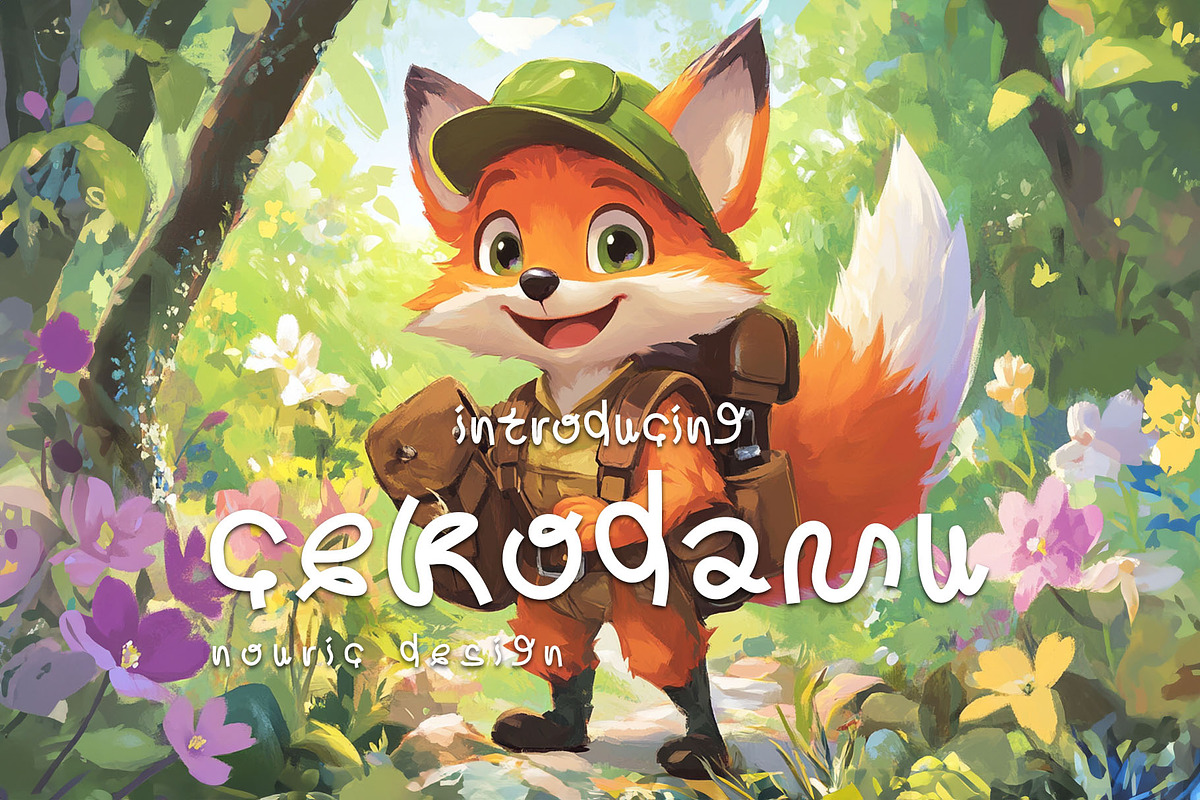 ND Cekodamu - Storybook Typeface, a Slab Serif Font by Nouric Design (Photo 1 of 8)