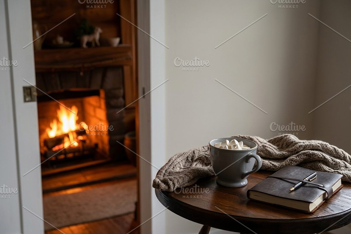 Winter Cabin Serenity | Stock Photo, a Holiday Photo by Aura Canyon HQ (Photo 15 of 15)