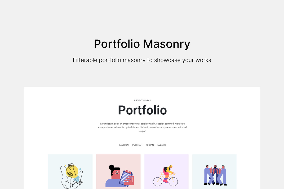 Julia - Creative Portfolio Template, a HTML Template by TemplatesJungle (Photo 5 of 9)