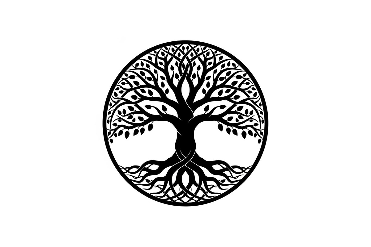 Tree of Life Circle SVG Bundle, an Illustration by Gfx_Store (Photo 27 of 50)
