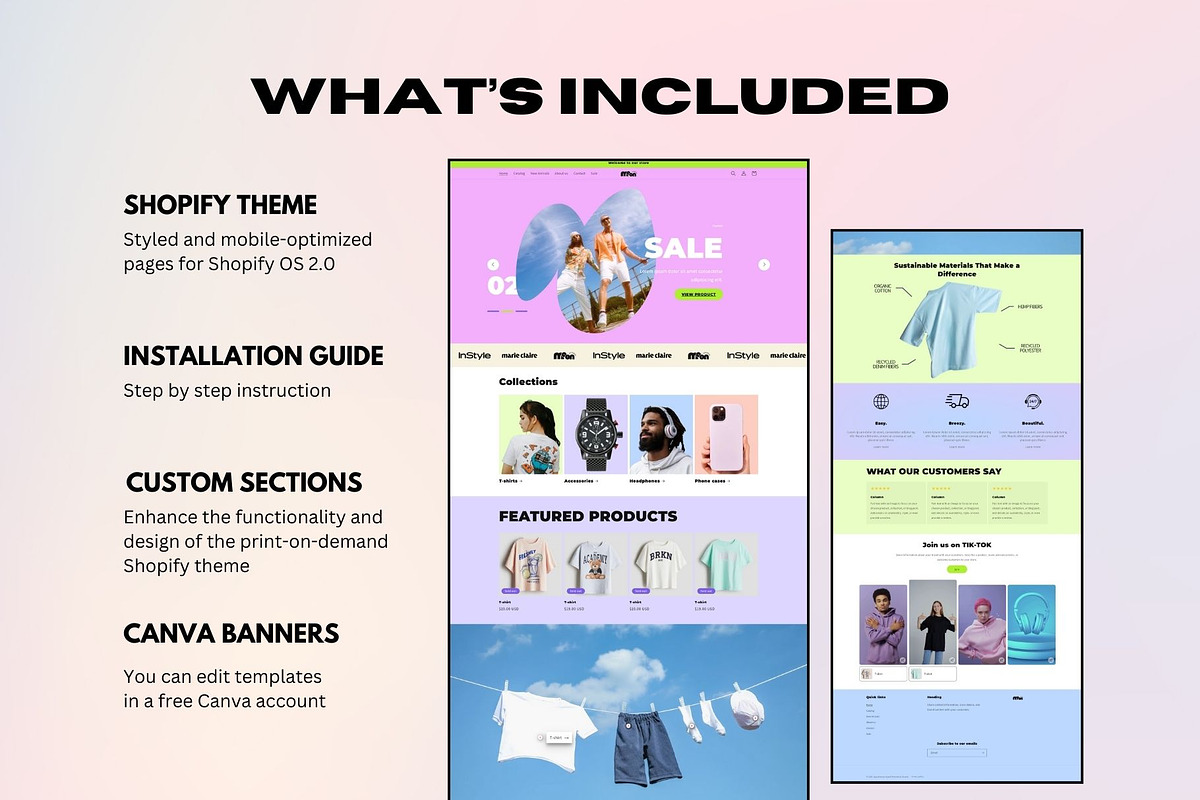 Print on Demand Shopify Theme POD preview 2