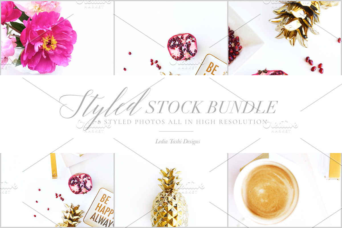 Colorful Styled Stock Photo Bundle, a Photo by Ledia Tashi Designs (Photo 1 of 2)