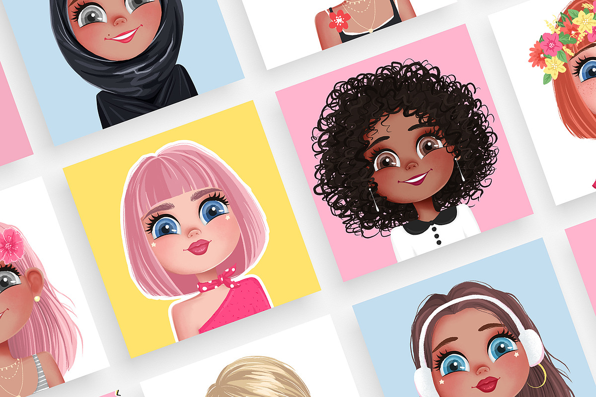 Girls portrait creator! NEW UPDATE!, a Person Illustration by Yana Lesiuk (Photo 6 of 10)