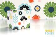 Retro Flower Power Illustration Pack, an Illustration by Jill Adams (Thumbnail 4 of 9)