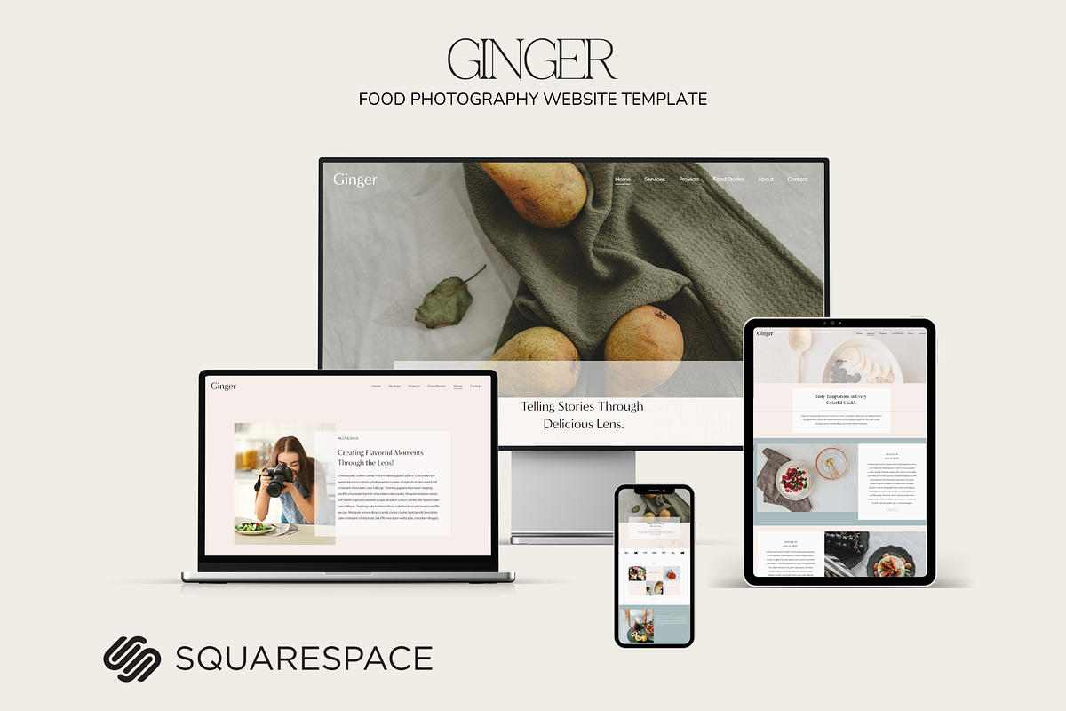 Ginger Squarespace 7.1 Template, a Squarespace Template by Beliveart (Photo 2 of 4)