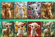 Farm Animals Coloring Book for Kids, an Animal Illustration by Printable Design Store (Thumbnail 2 of 7)