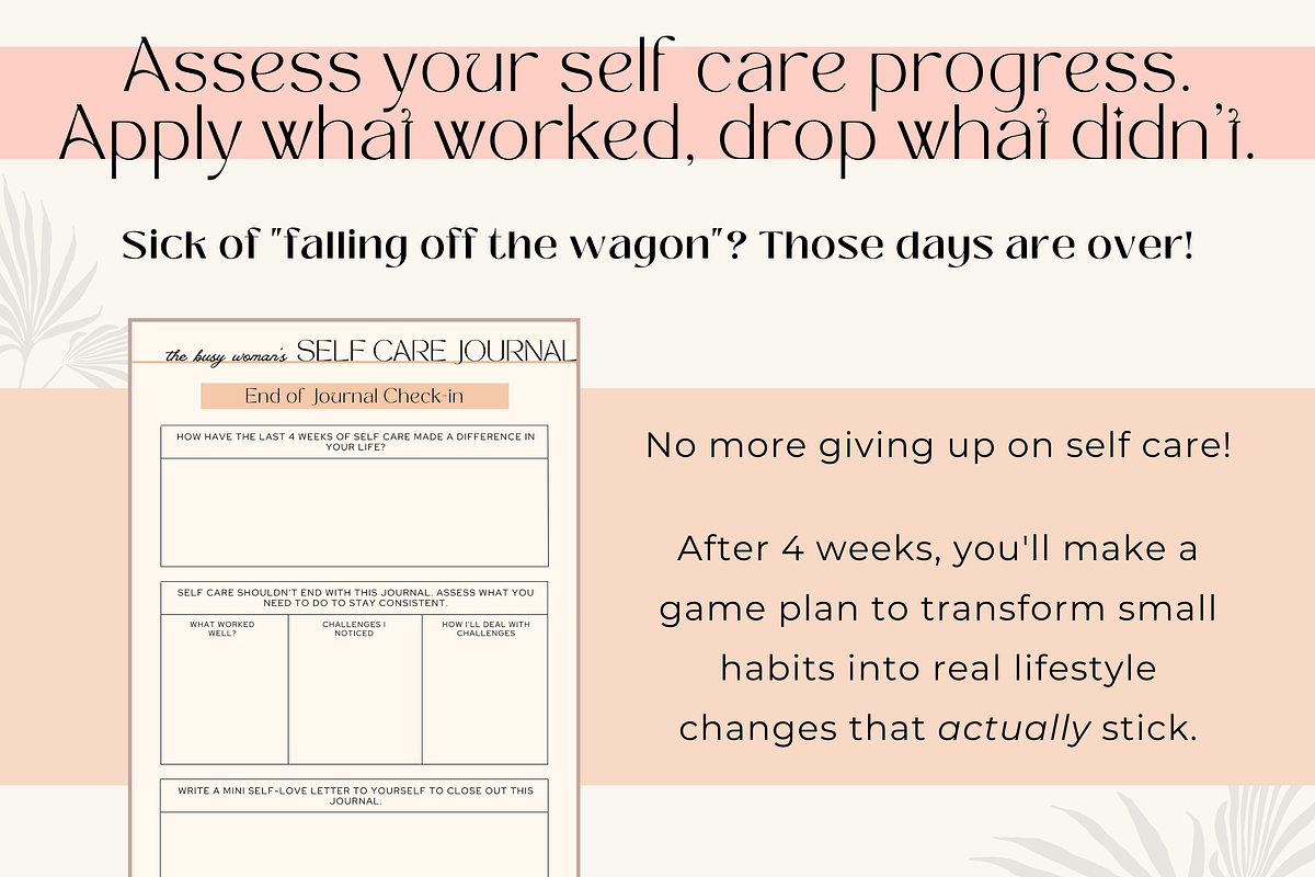 Self Care Journal Printable PDF, a Print Template by Ambitiously Alexa (Photo 5 of 8)