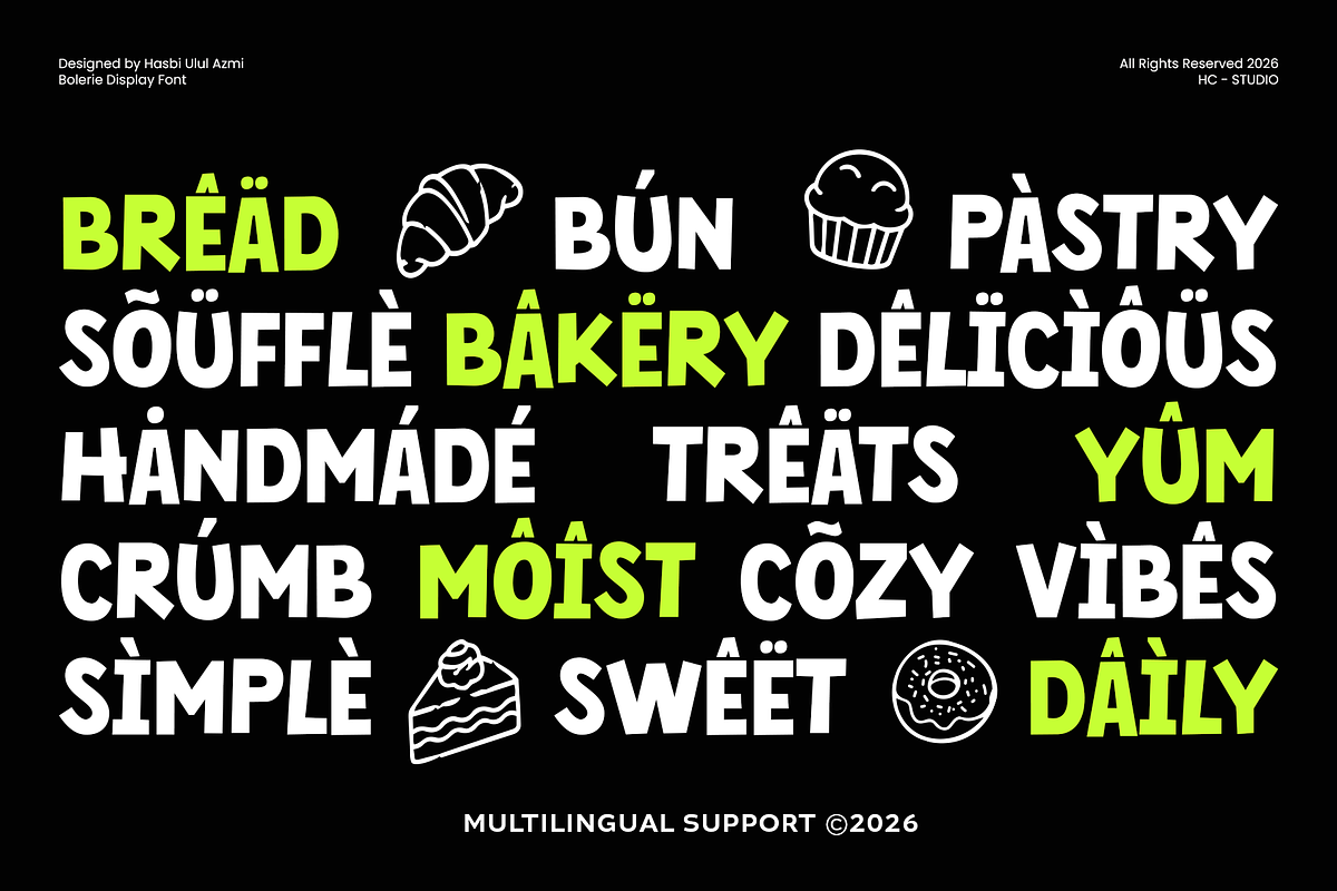 BOLERIE – Bold Handmade Display Font, a Handwritten Font by Hasbi Creative (Photo 5 of 9)