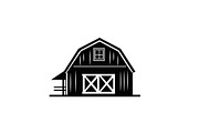vintage barn house silhouette vector, an Object Graphic by e-artdesign (Thumbnail 5 of 6)
