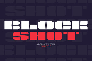 Srg-BlockShot display font