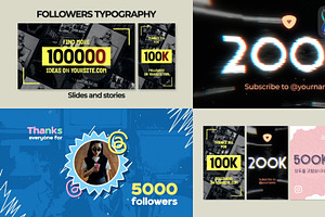Followers Typography for FCPX, a Templates & Theme by FlashFXbox