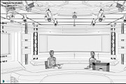 TV Studio Collection Vol 6 - 2 PCS, an Architecture 3D Model by akerStudio (Thumbnail 24 of 98)