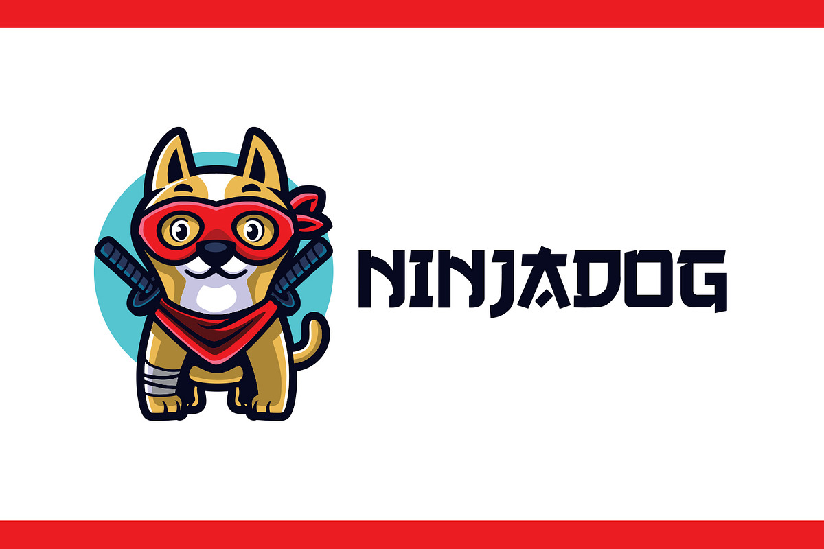 Ninja Dogo Logo, a Branding & Logo Template by Suhandi