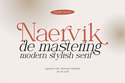 Naervik | Modern Serif, a Serif Font by Denustudios (Thumbnail 1 of 13)