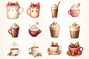 Jolly & Caffeinated Coffee Christmas, an Illustration by CrexoraLab (Thumbnail 4 of 5)