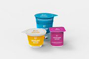 Yogurt Mockups - 9 Views, a Packaging Mockup by Illusiongraphic (Thumbnail 7 of 14)