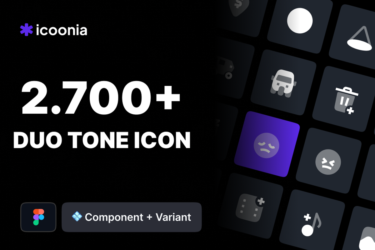 Icoonia - 2.700+ | Duotone Style, a Duotone Icon by Kawalan Studio (Photo 1 of 8)