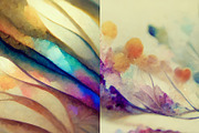 Flower soft abstract background set, a Texture Graphic by Olha Klein (Thumbnail 5 of 5)