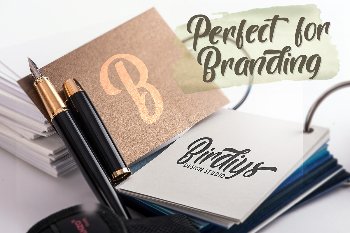 Brogads - Bold Script Retro Font preview 5