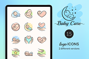 Baby Icons, an Outline Icon by Kalash (Thumbnail 1 of 6)