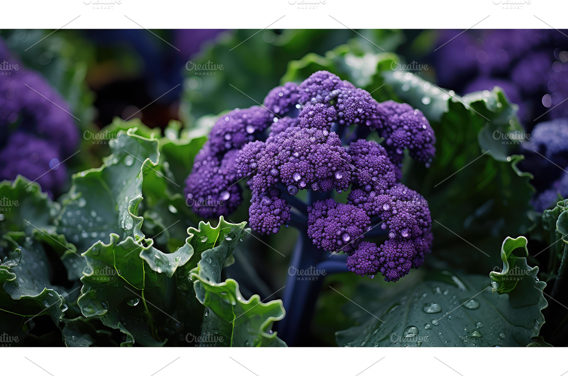 plant purple broccoli ai generated, a Nature Photo by pikepicture