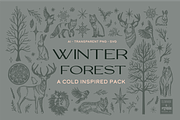 Winter Illustration Pack - Vintage, an Animal Illustration by Eldorado Design Co. (Thumbnail 1 of 7)