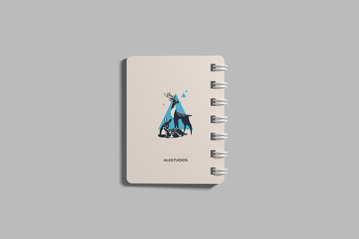 Spiral Notepad Mockup, a Magazine Template by AlkStudio (Photo 6 of 11)