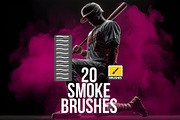 Smoke photoshop brush set, a Brush Add-On by Walllow Creatives (Thumbnail 1 of 3)