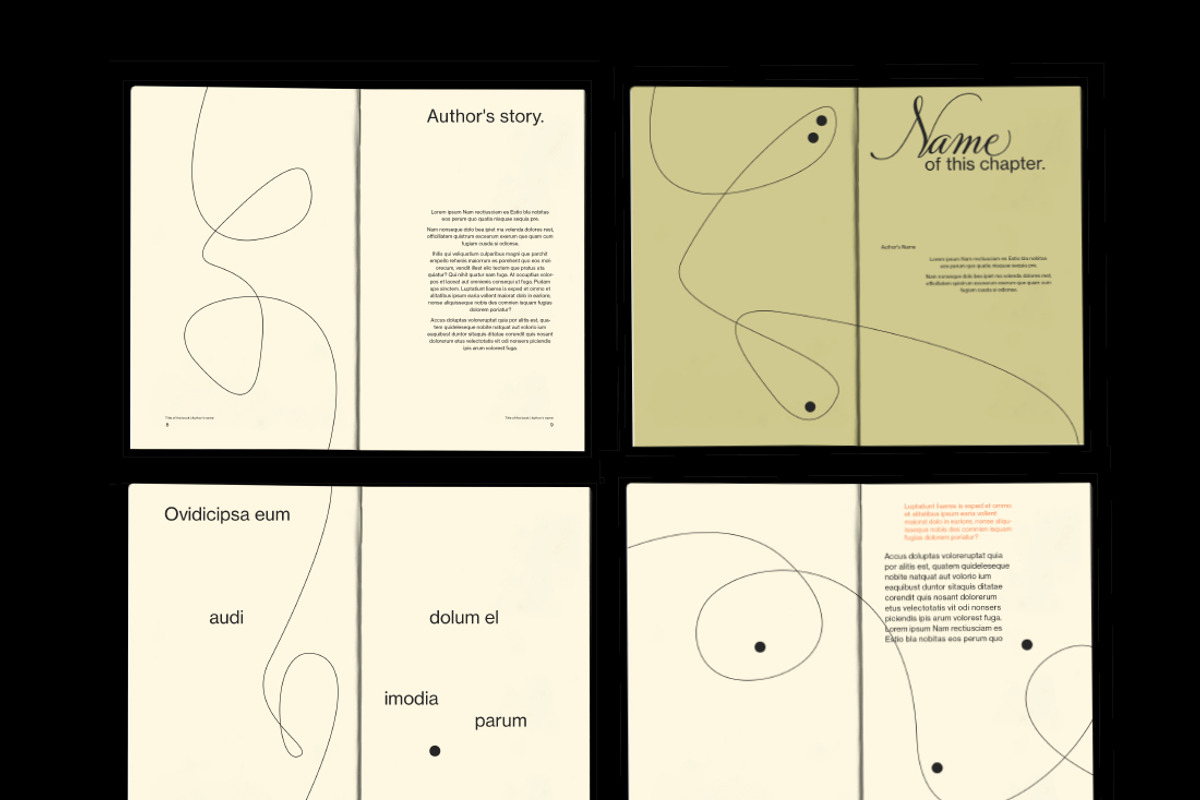 3 Poetry Book Templates Bundle, a Magazine Template by an-arketype studio. (Photo 10 of 10)