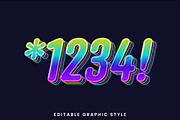 Neon Glossy Layered Text Effect, a Brushes & More by studiogstock (Thumbnail 2 of 2)