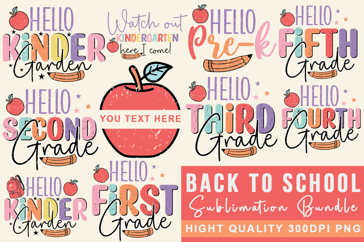 Back to School Sublimation Bundle, a Graphic by Buysvgbundles (Photo 1 of 8)