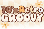 70’s Retro Groovy - Handwritting, a Handwritten Font by Charmingbear59.design (Thumbnail 1 of 5)