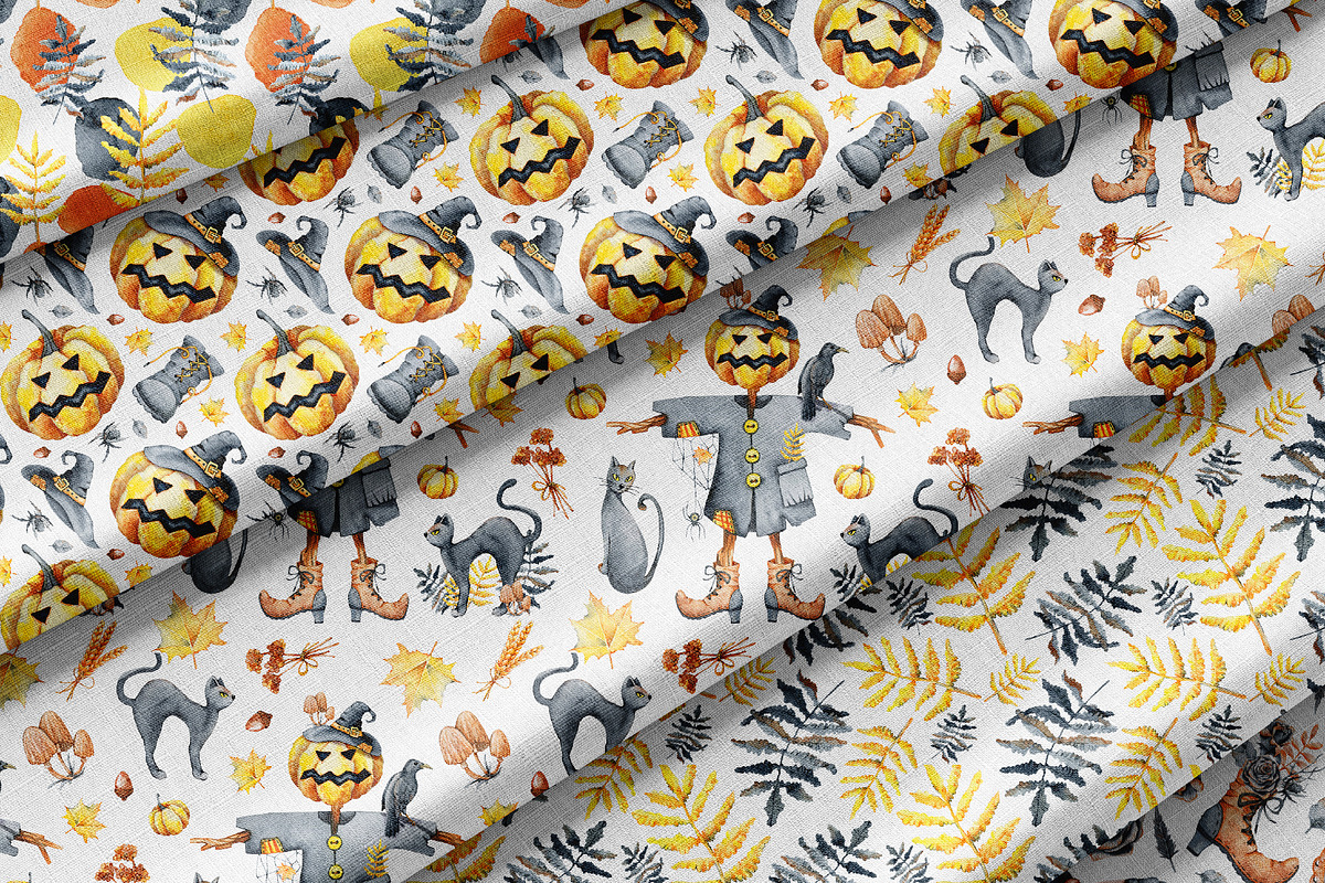 Happy Halloween watercolor clipart, an Illustration by Artmanata (Photo 11 of 22)