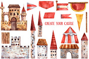 Old Fairy Tale - Watercolor Clip Art, an Animal Illustration by Mashamashastu (Thumbnail 7 of 16)