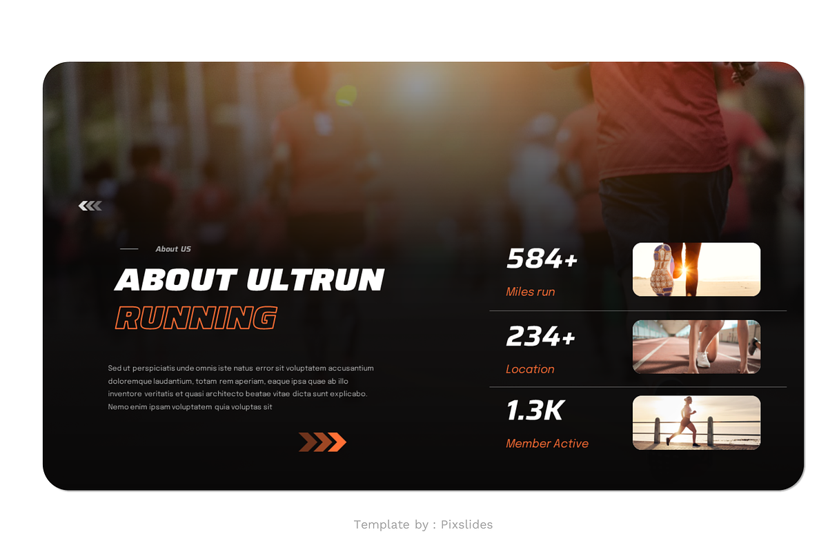 Marathon Running Club PowerPoint, a Presentation Template by Pixslides (Photo 3 of 6)