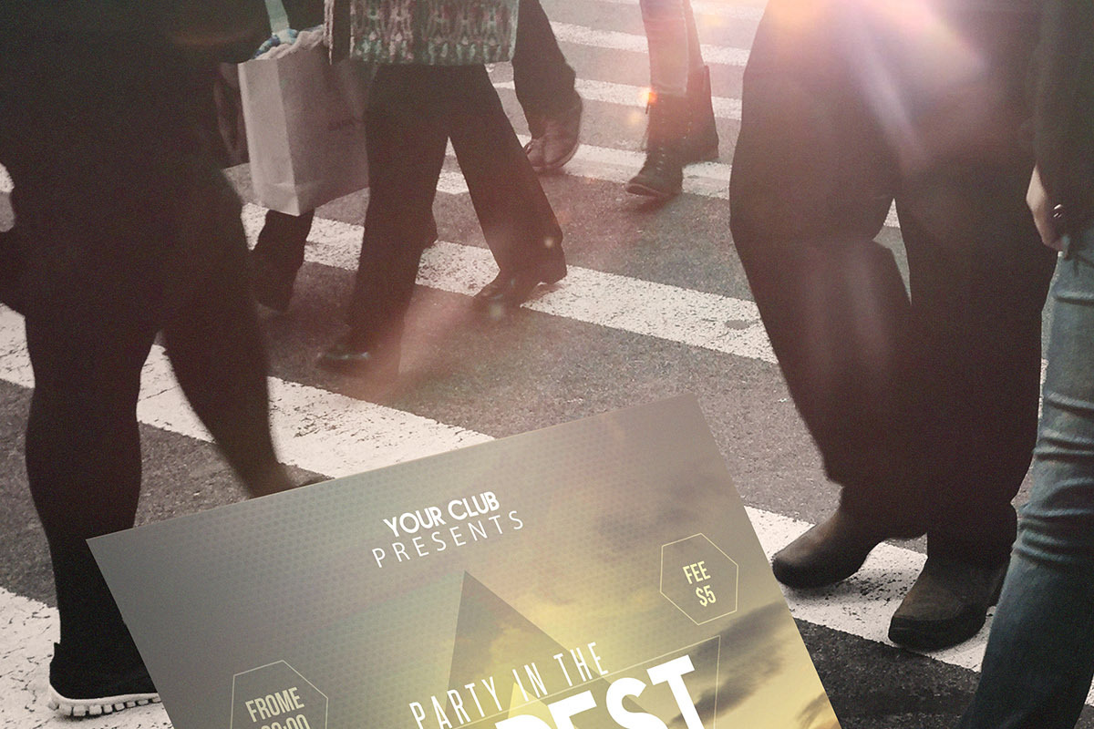Forest Party/Festival Flyer Template, a Flyer Template by Graphicfy Templates (Photo 4 of 5)