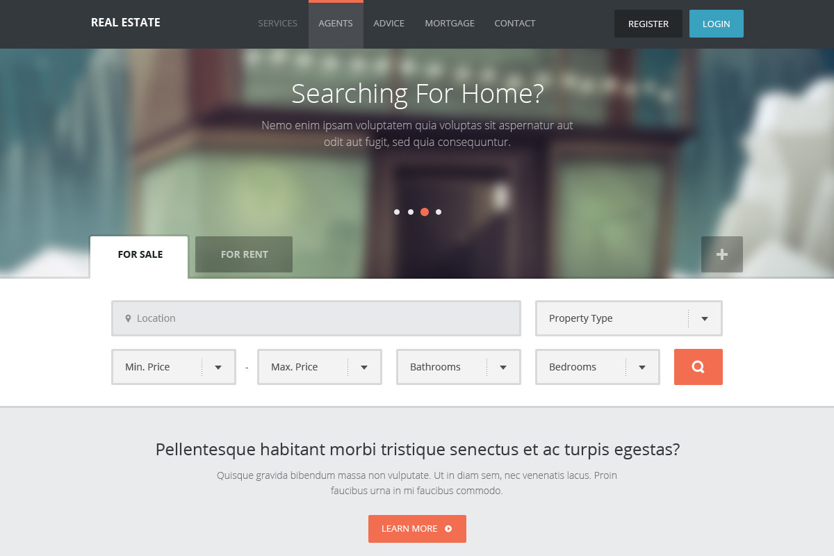 Real Estate - Wordpress Theme, a WordPress Template by bestwebsoft (Photo 1 of 5)