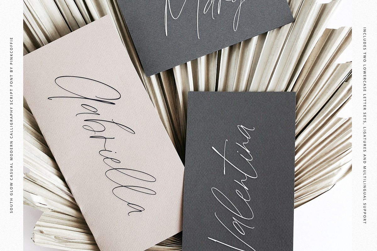 South Glow | Casual Chic Calligraphy, a Script Font by Pink Coffie (Photo 11 of 16)