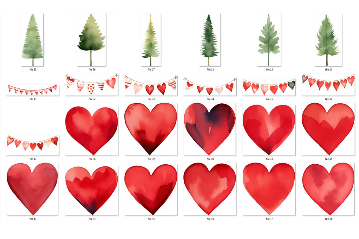 Valentines day woodland animals, an Object Graphic by MyLittleMeow (Photo 5 of 7)