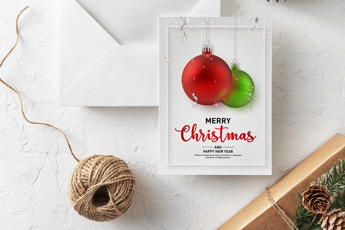Christmas and New Year Backgrounds., a Decorative Illustration by Chuhastock (Photo 4 of 14)