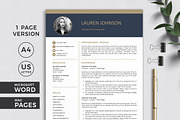 Resume Template | CV + Cover Letter, a Resume Template by Klamp Studio (Thumbnail 2 of 5)