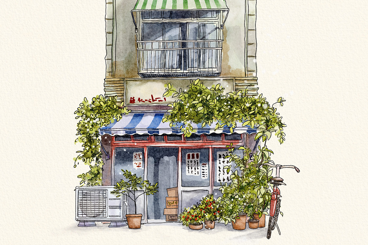 Photoshop Sketch Japanese Houses, a Brush Add-On by MISTstudioDesign (Photo 7 of 10)
