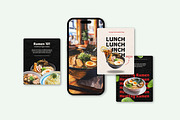 Canva Ramen Food Instagram Template, a Design Template by SecondBrain Store (Thumbnail 4 of 10)