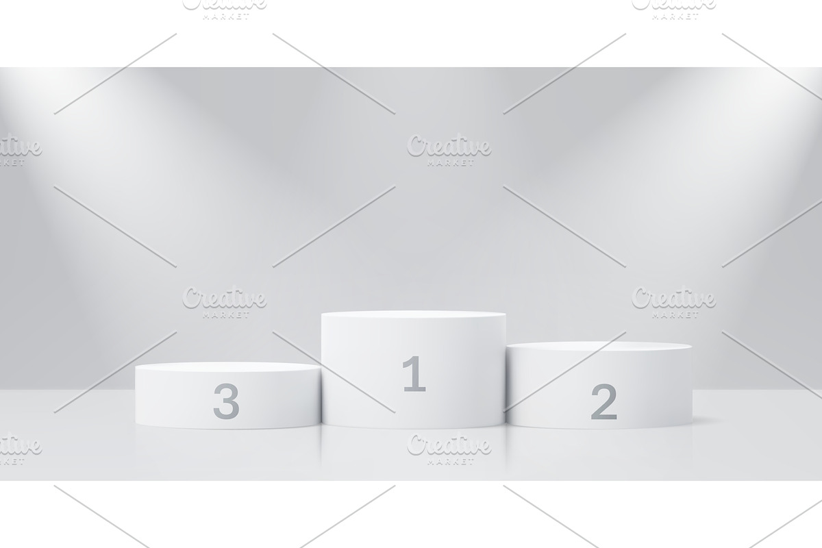Sport award podium stage pedestal, a Decorative Illustration by Buch&Bee