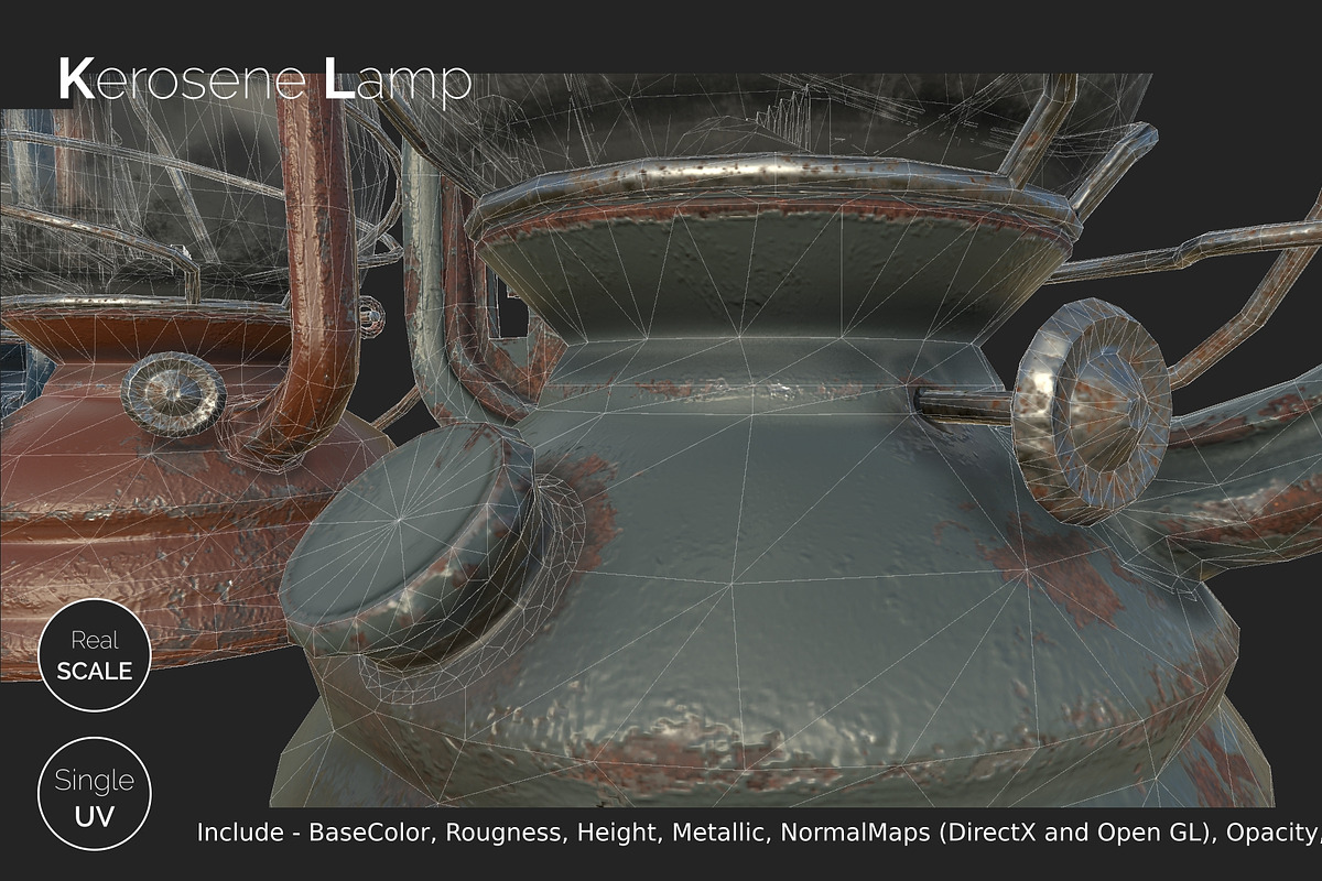 Old Kerosene Lamp, an Object 3D Model by !rina (Photo 10 of 18)