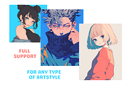 Procreate Anime MaxPack Brushes, a Brush Add-On by Cozy Brushery (Thumbnail 9 of 10)